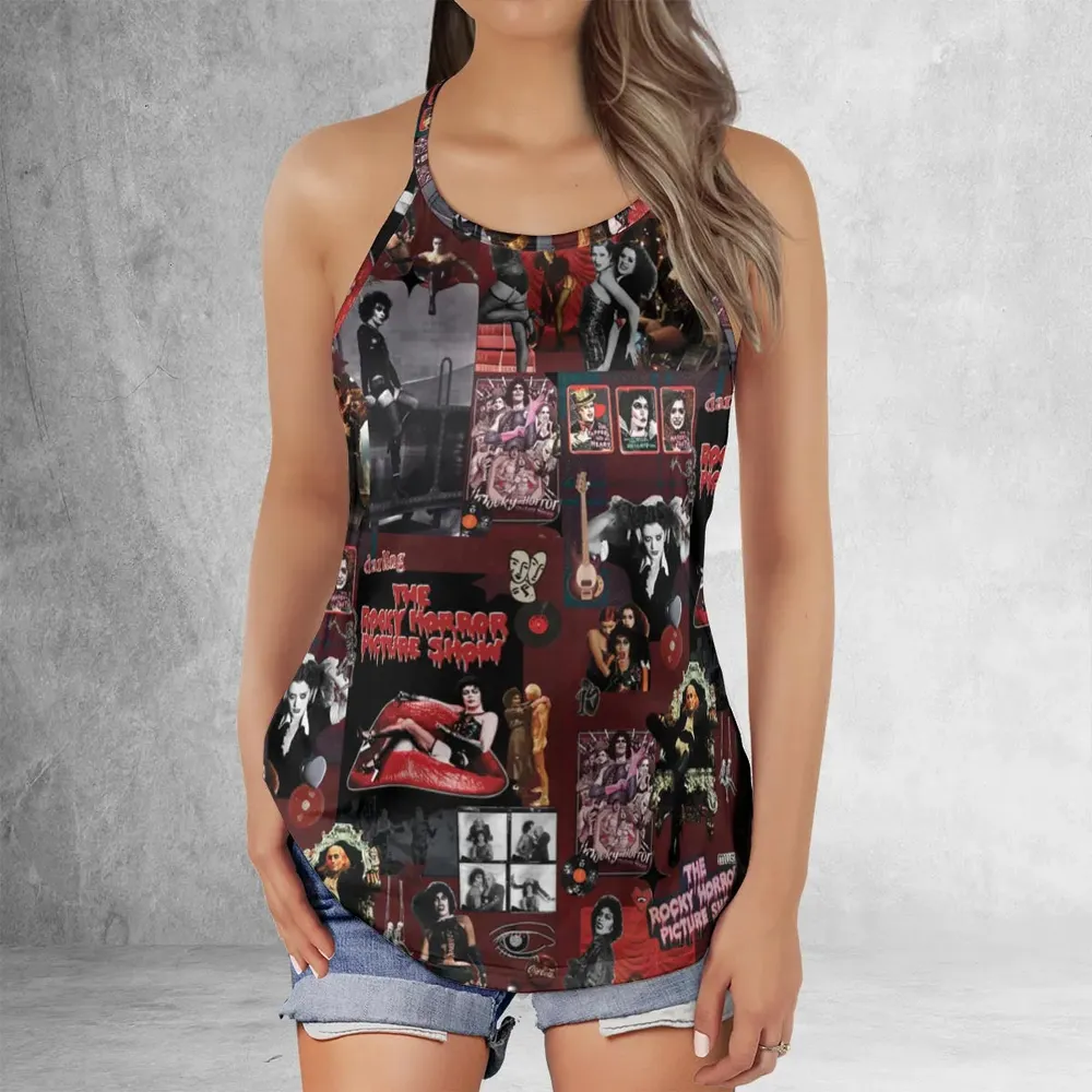 Frank-N-Furter The Rocky Horror Picture Show Criss Cross Tank Top - 2