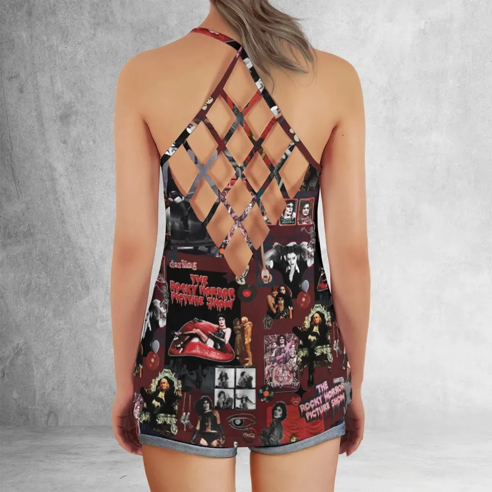 Frank-N-Furter The Rocky Horror Picture Show Criss Cross Tank Top - 3