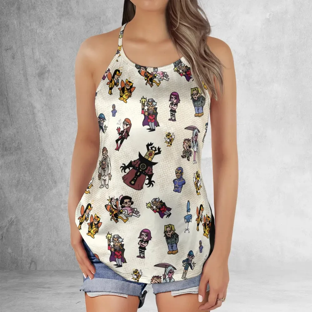 V Is For Venture The Venture Bros Villains Criss Cross Tank Top - 2