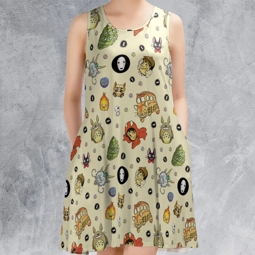 Ghiblipalooza Ghibli Themed Sleeveless Dress - 2
