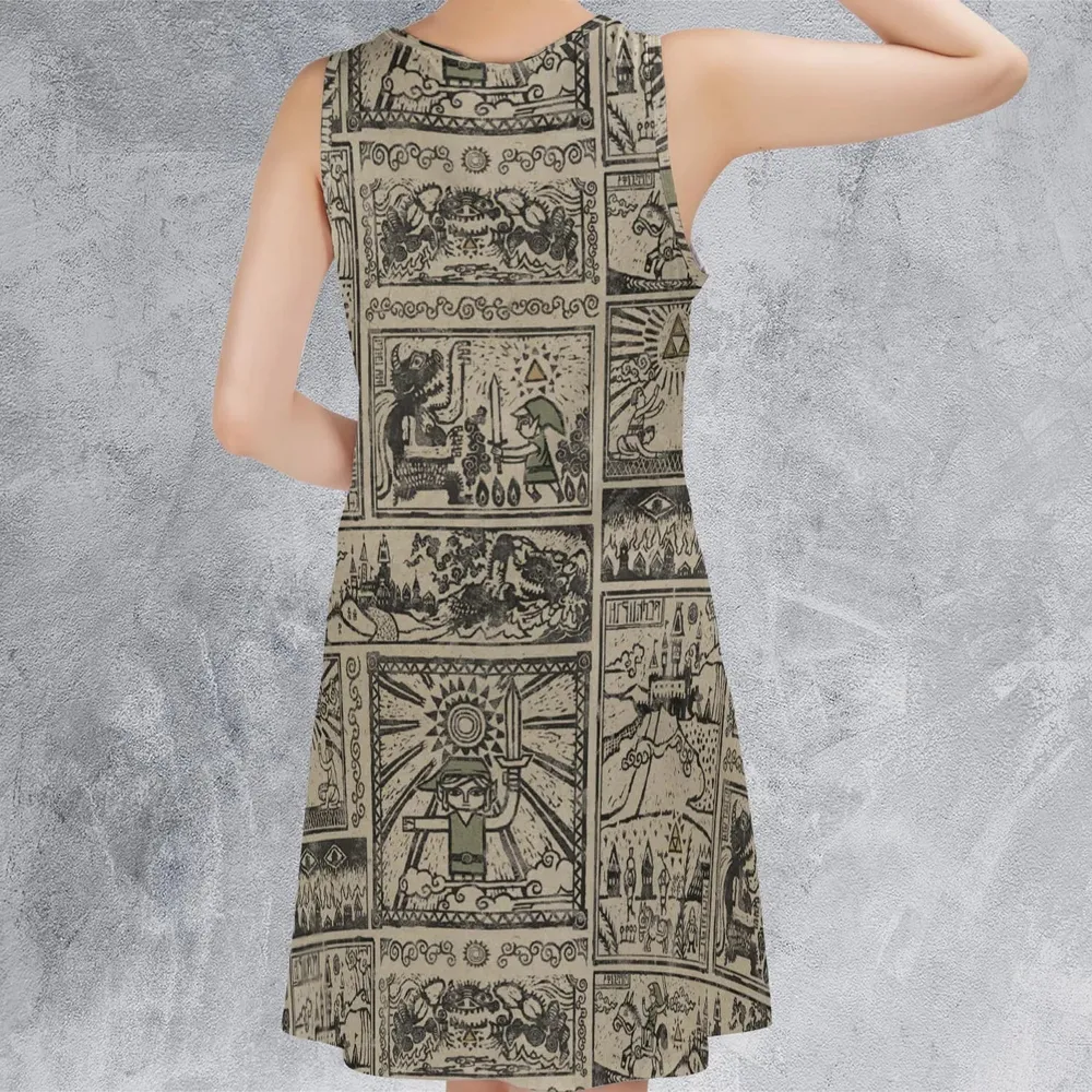 Zelda Story Of The Hero Time Legend Sleeveless Dress - 3