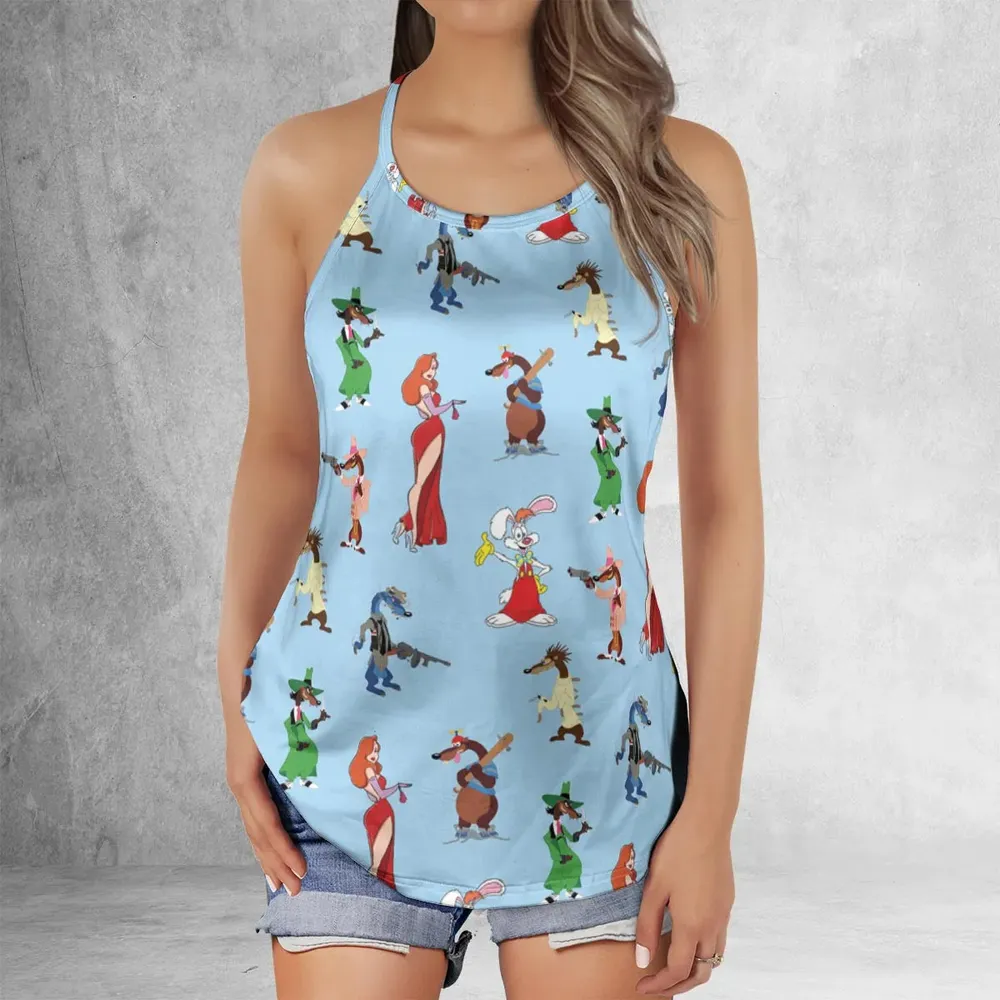Roger Rabbit Jessica Rabbit The Weasels Who Framed Roger Rabbit Criss Cross Tank Top - 2