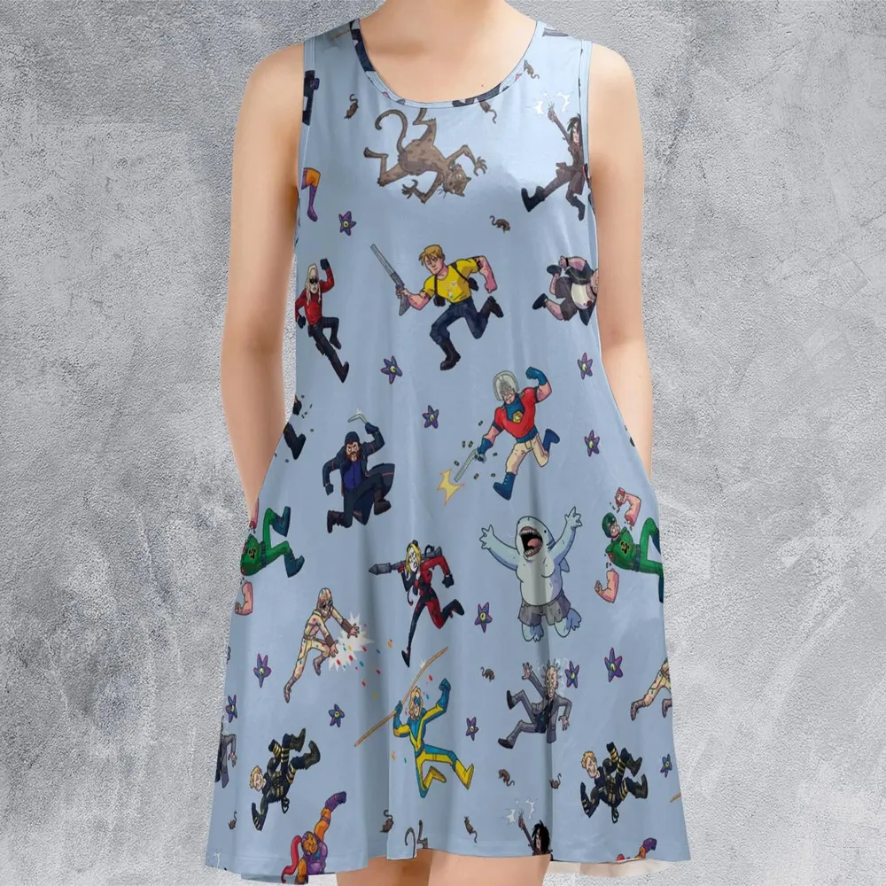 The Suicide Squad Pattern Sleeveless Dress - 2