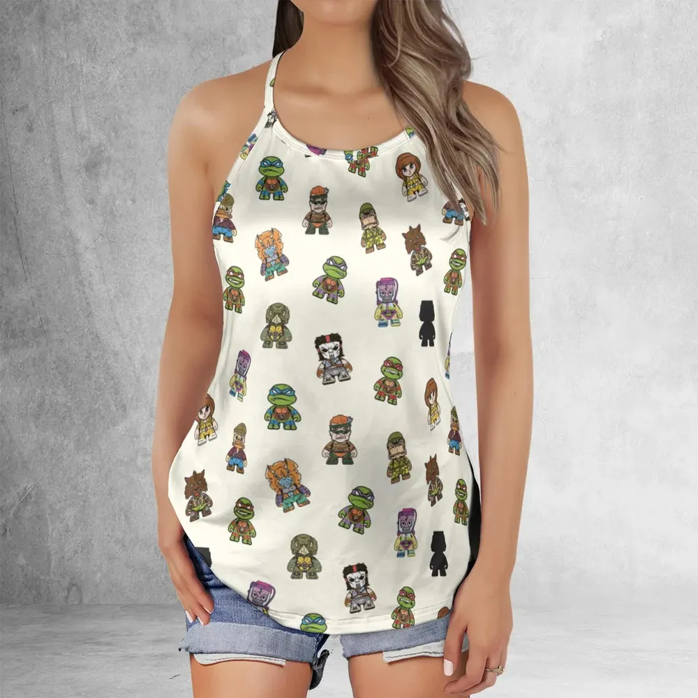 Teenage Mutant Ninja Turtles in Kidrobot style Criss Cross Tank Top - 2