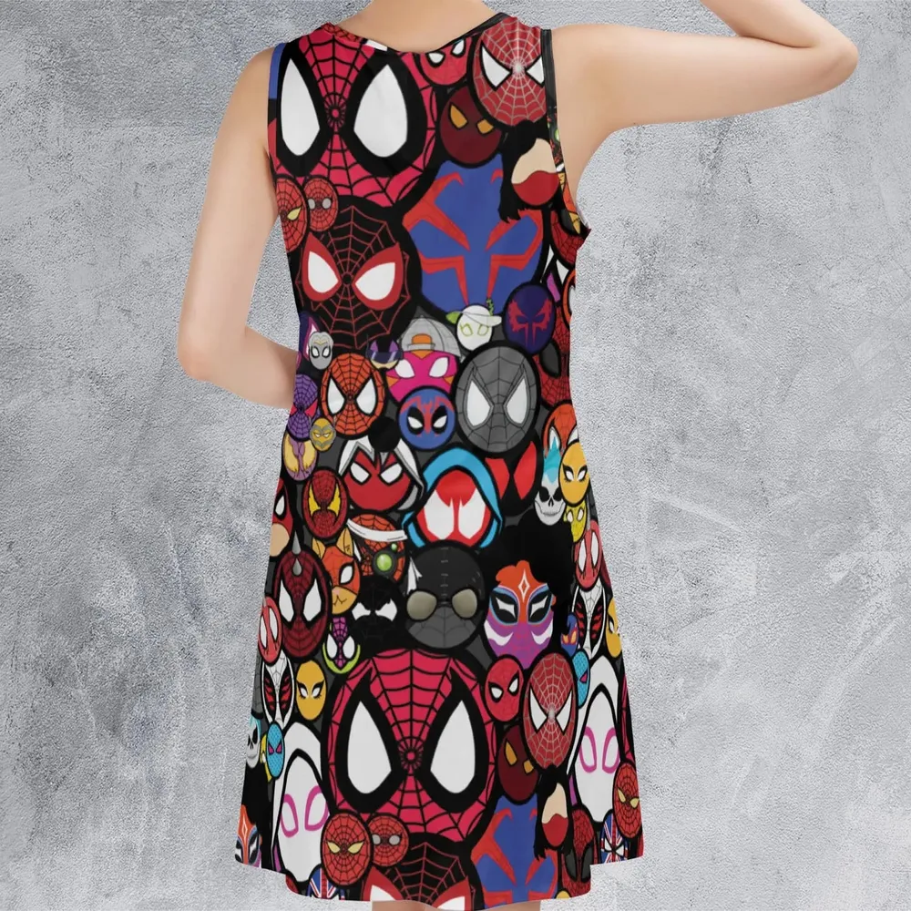 Spide-Mania Spider-Verse Sleeveless Dress - 3