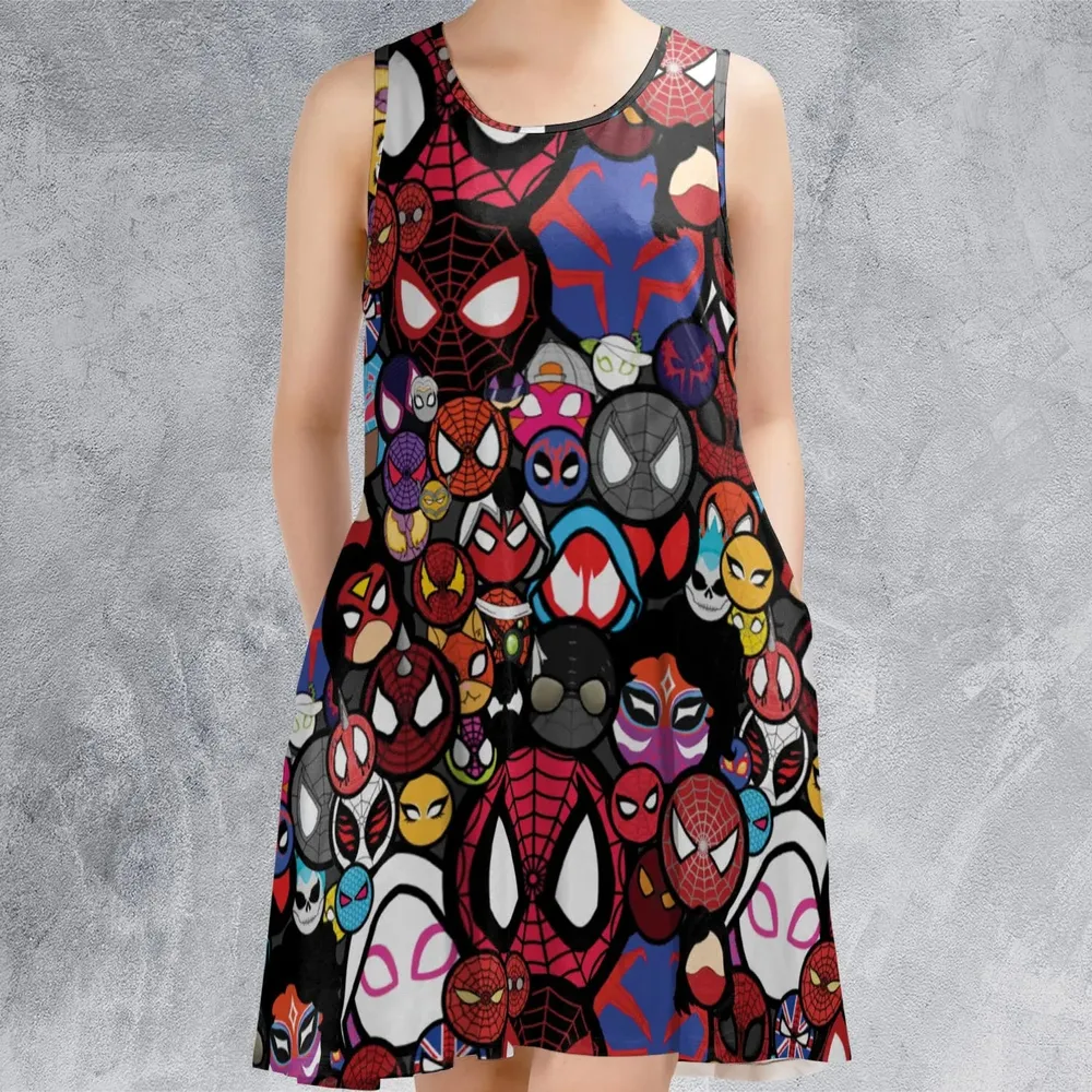 Spide-Mania Spider-Verse Sleeveless Dress - 2