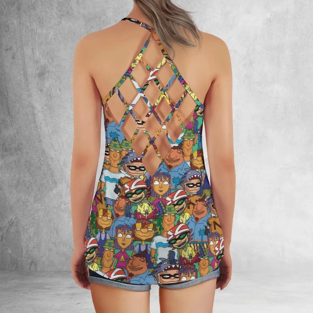 Rocket Power Characters Criss Cross Tank Top - 3