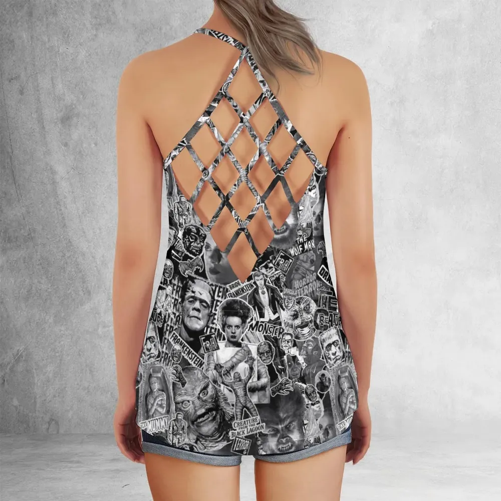 The Monsters Universal Classic Monsters Criss Cross Tank Top - 3