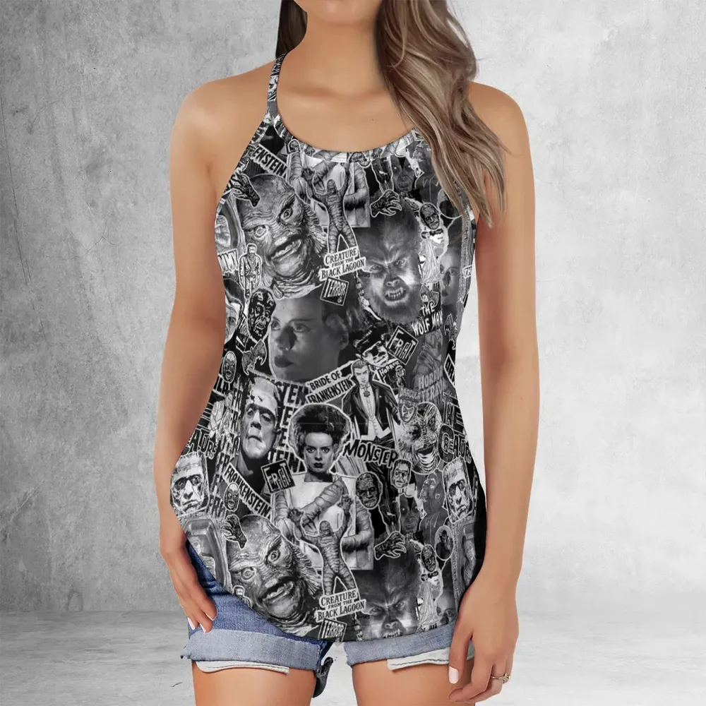 The Monsters Universal Classic Monsters Criss Cross Tank Top - 2