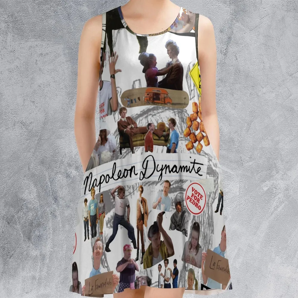 Napoleon Dynamite Journal Sleeveless Dress - 2