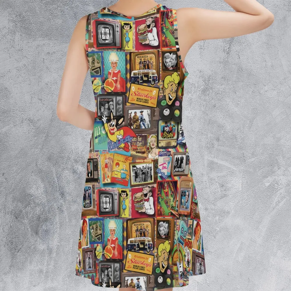 Memory Lane Sleeveless Dress - 3