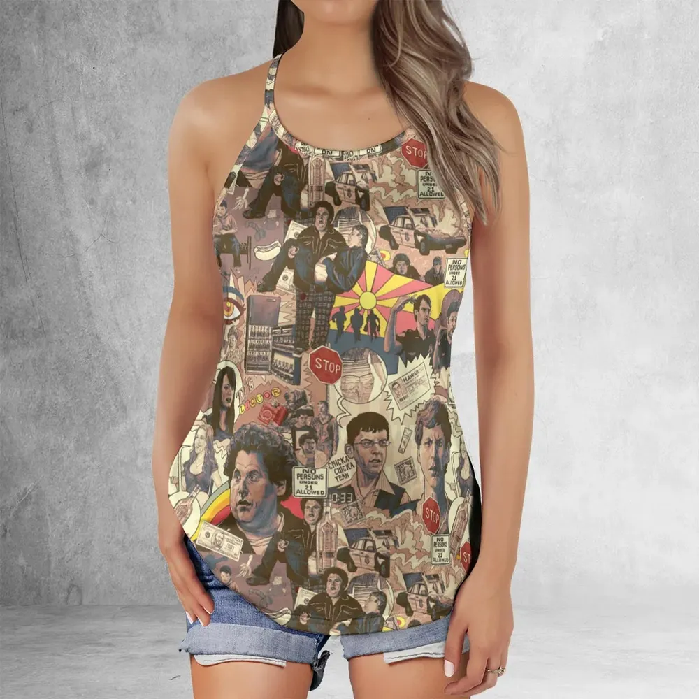 Retro Art Buddies Superbad Criss Cross Tank Top - 2