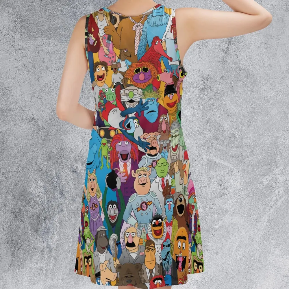 The Great Muppet Jubilee The Muppet Sleeveless Dress - 3