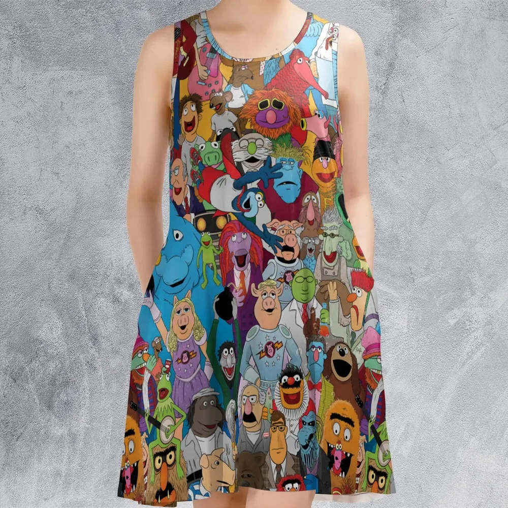 The Great Muppet Jubilee The Muppet Sleeveless Dress - 2