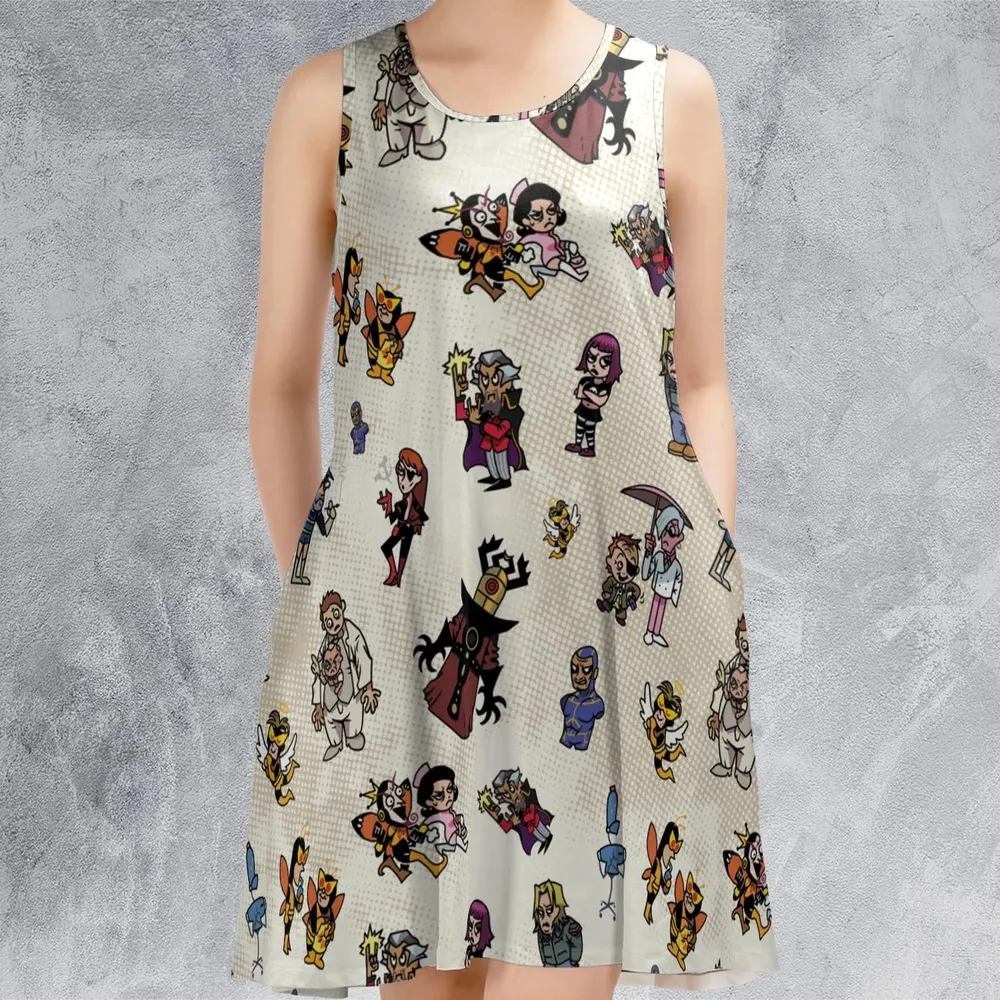 V Is For Venture The Venture Bros Villains Sleeveless Dress - 2