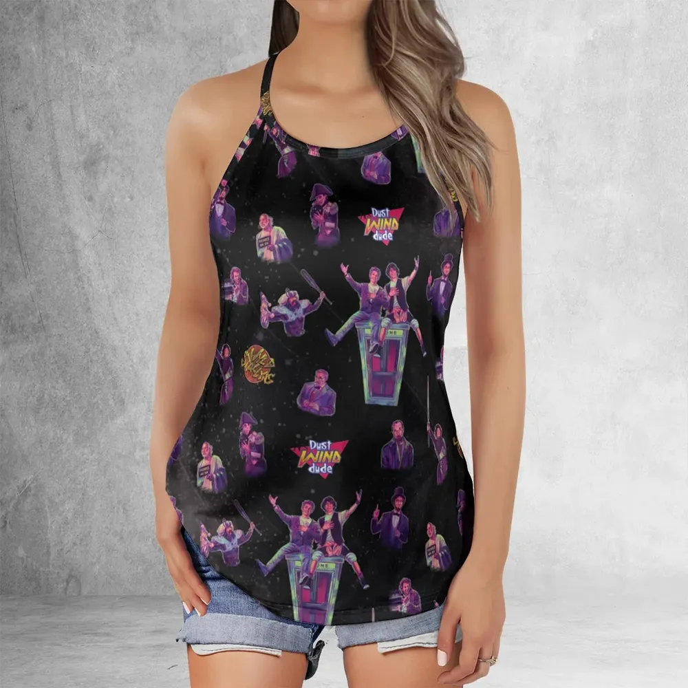 Wyld Stallyns Bill and Ted's Excellent Adventure Character Criss Cross Tank Top - 2