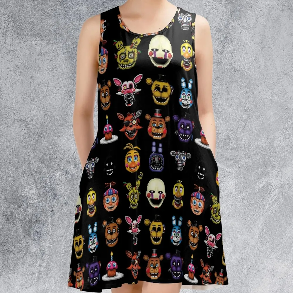 Five Nights At Freddys World Sleeveless Dress - 2