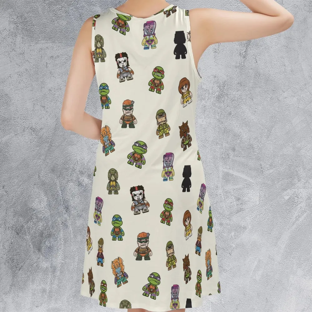 Teenage Mutant Ninja Turtles in Kidrobot style Sleeveless Dress - 3