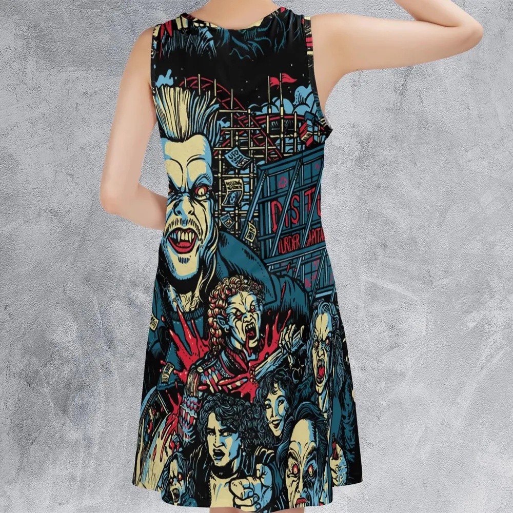 The Lost Boys Eighties Vampire Horror Sleeveless Dress - 3