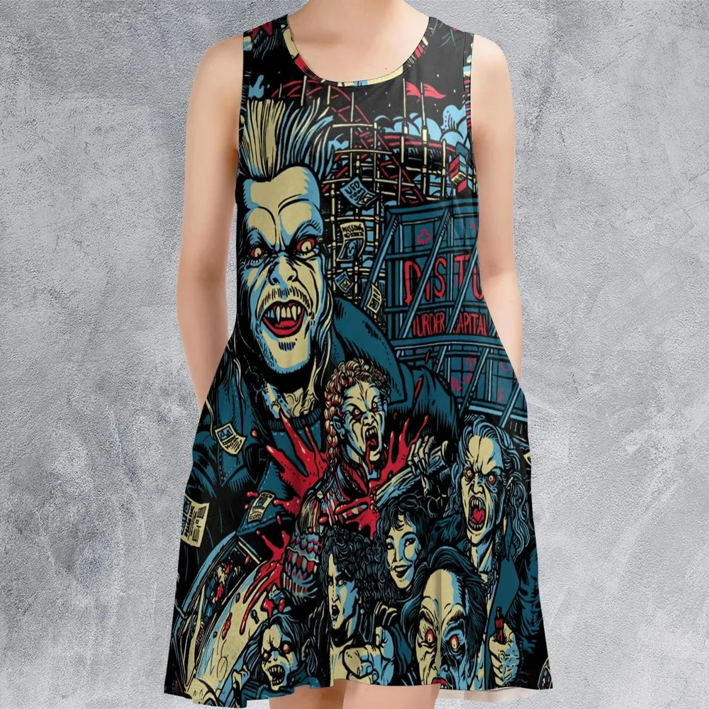 The Lost Boys Eighties Vampire Horror Sleeveless Dress - 2