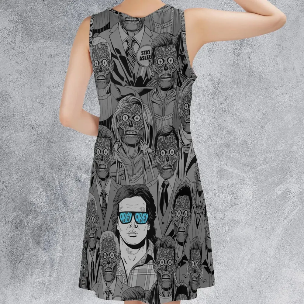 Obey Consume They Live Sleeveless Dress - 3