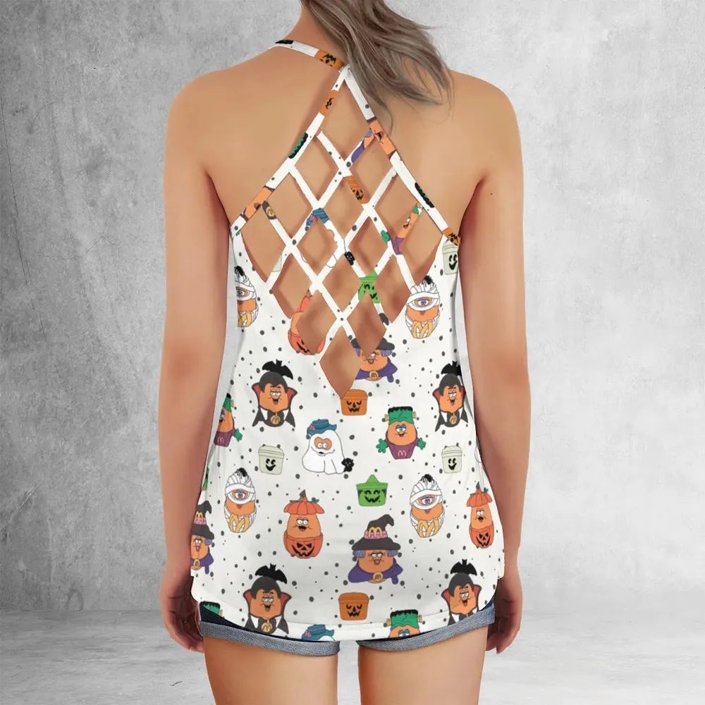 Memorable Friends McNugget Buddies Mcdonalds 1992 Criss Cross Tank Top - 3