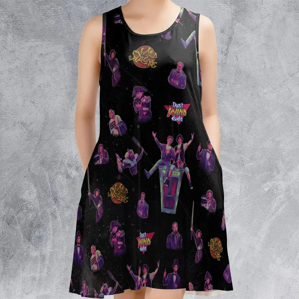 Wyld Stallyns Bill and Ted's Excellent Adventure Character Sleeveless Dress - 2