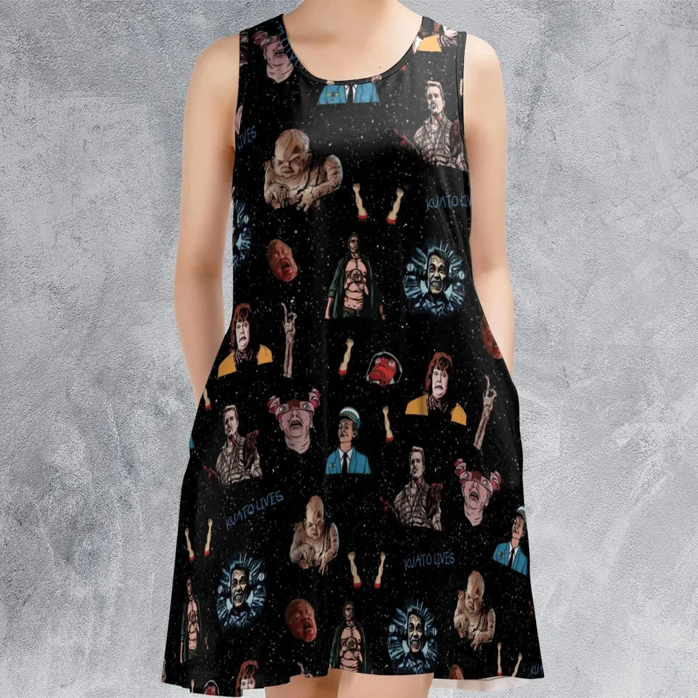 Total Recall Pattern Sleeveless Dress - 2