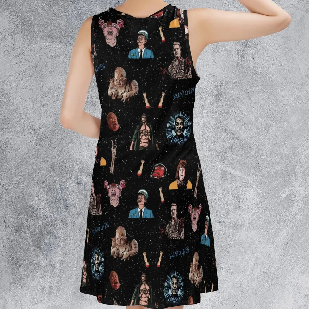 Total Recall Pattern Sleeveless Dress - 3