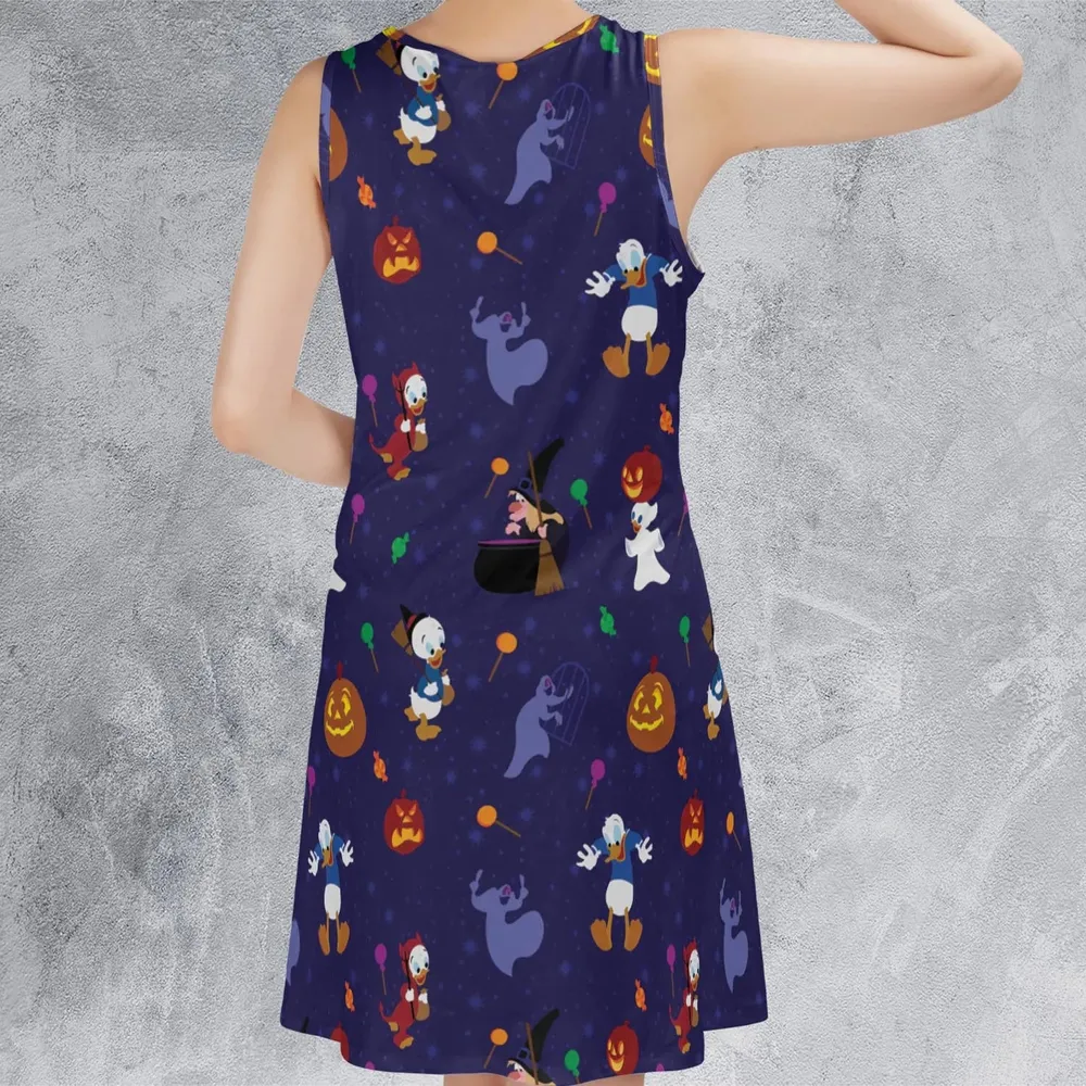 Spooky Month Halloween Sleeveless Dress - 3