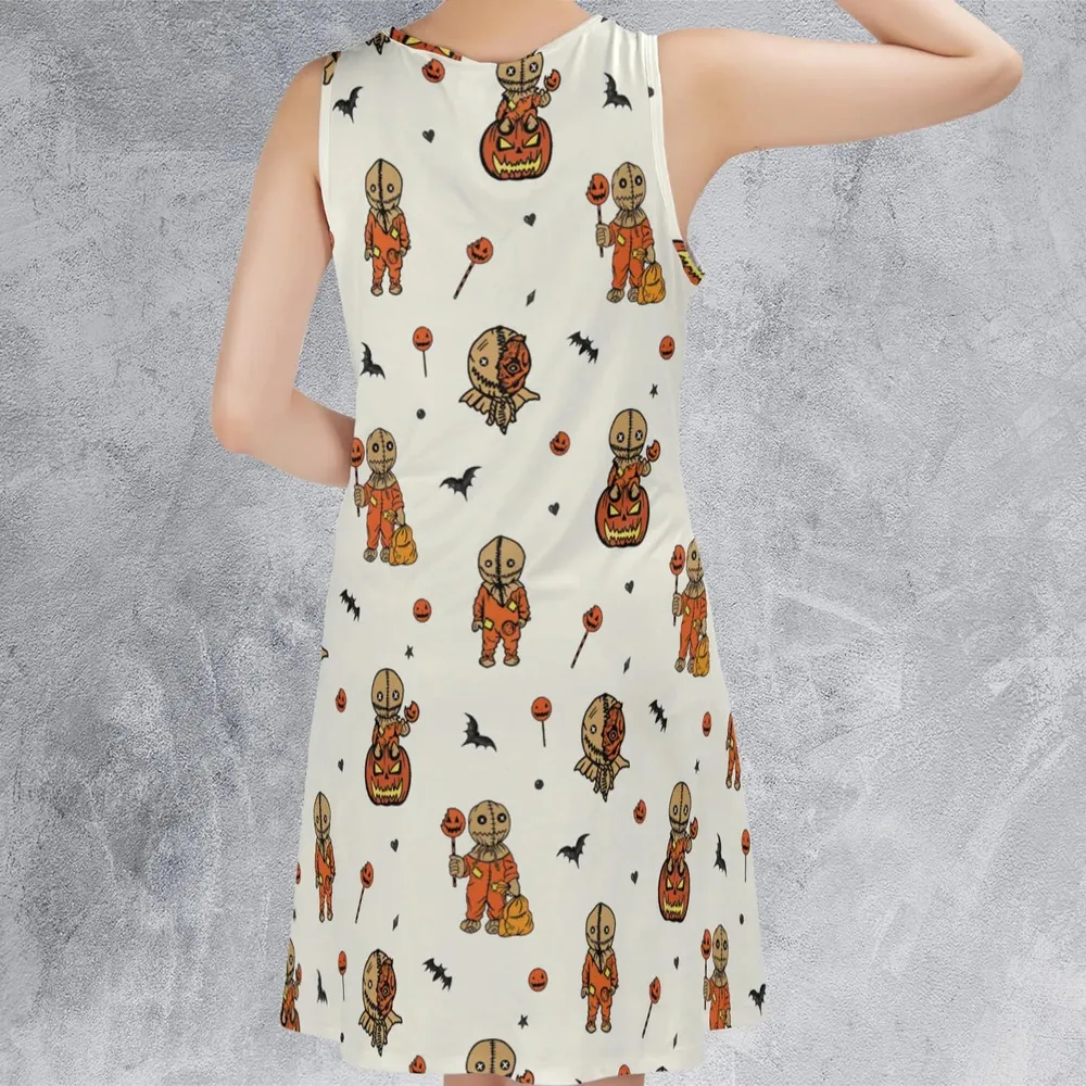 Pumpkin Sam Trick 'r Treat Horror Sleeveless Dress - 3