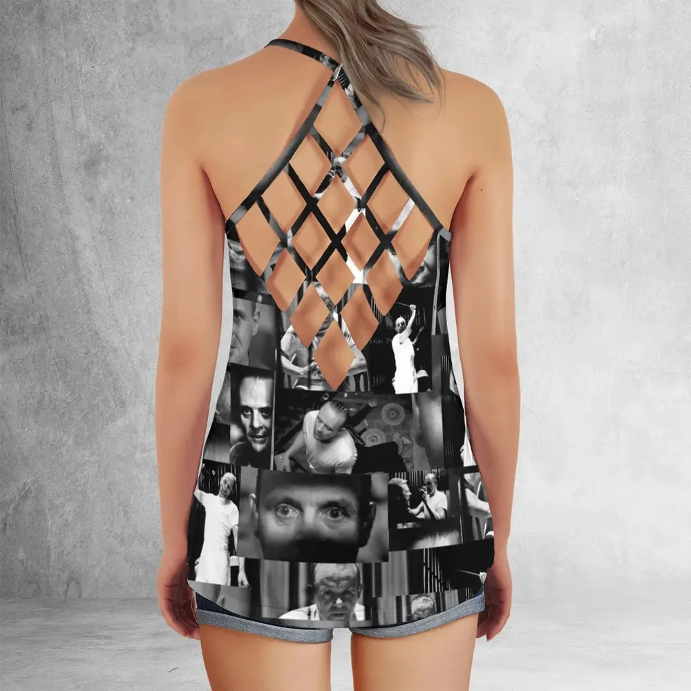 Hannibal Lecter The Silence of the Lambs Criss Cross Tank Top - 3