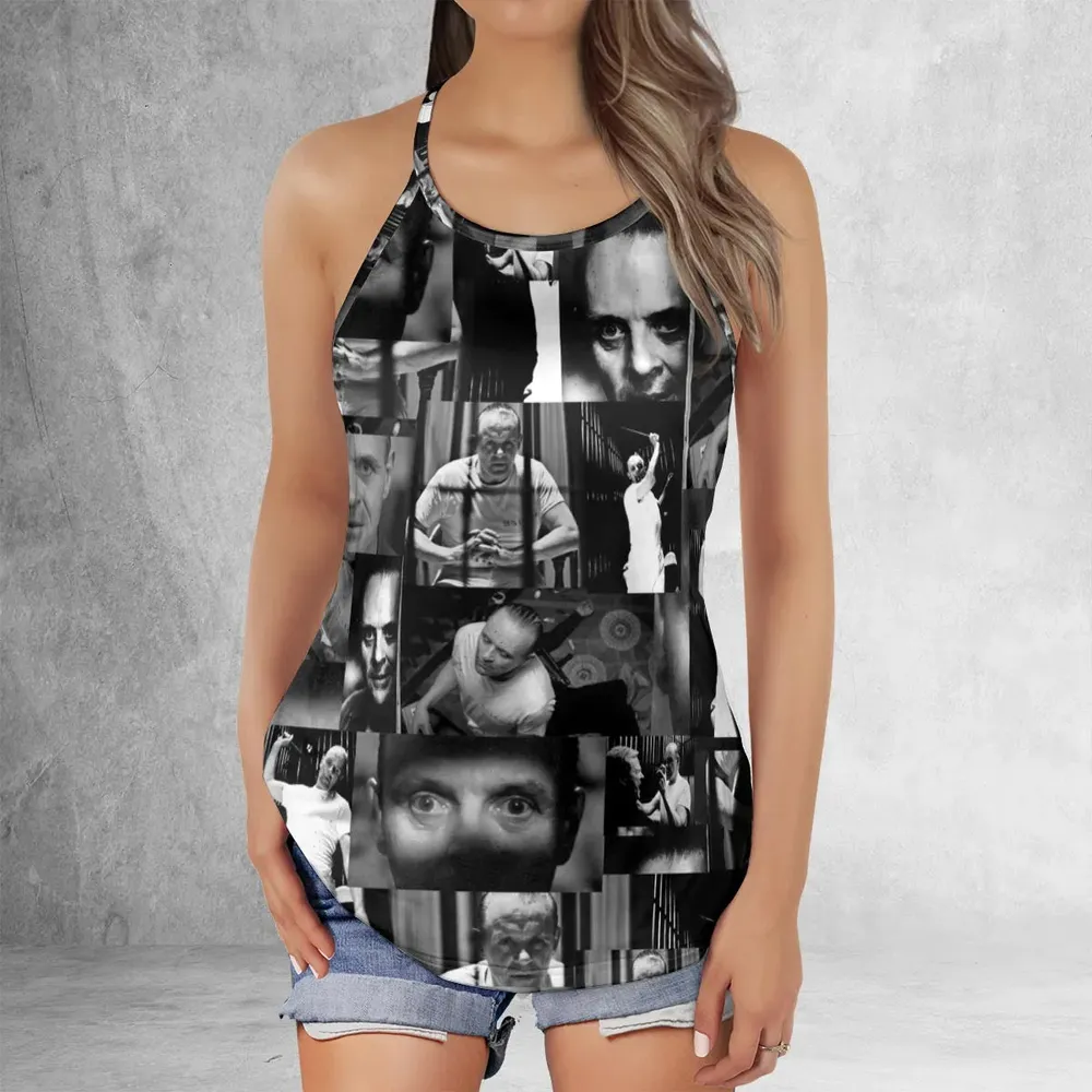 Hannibal Lecter The Silence of the Lambs Criss Cross Tank Top - 2