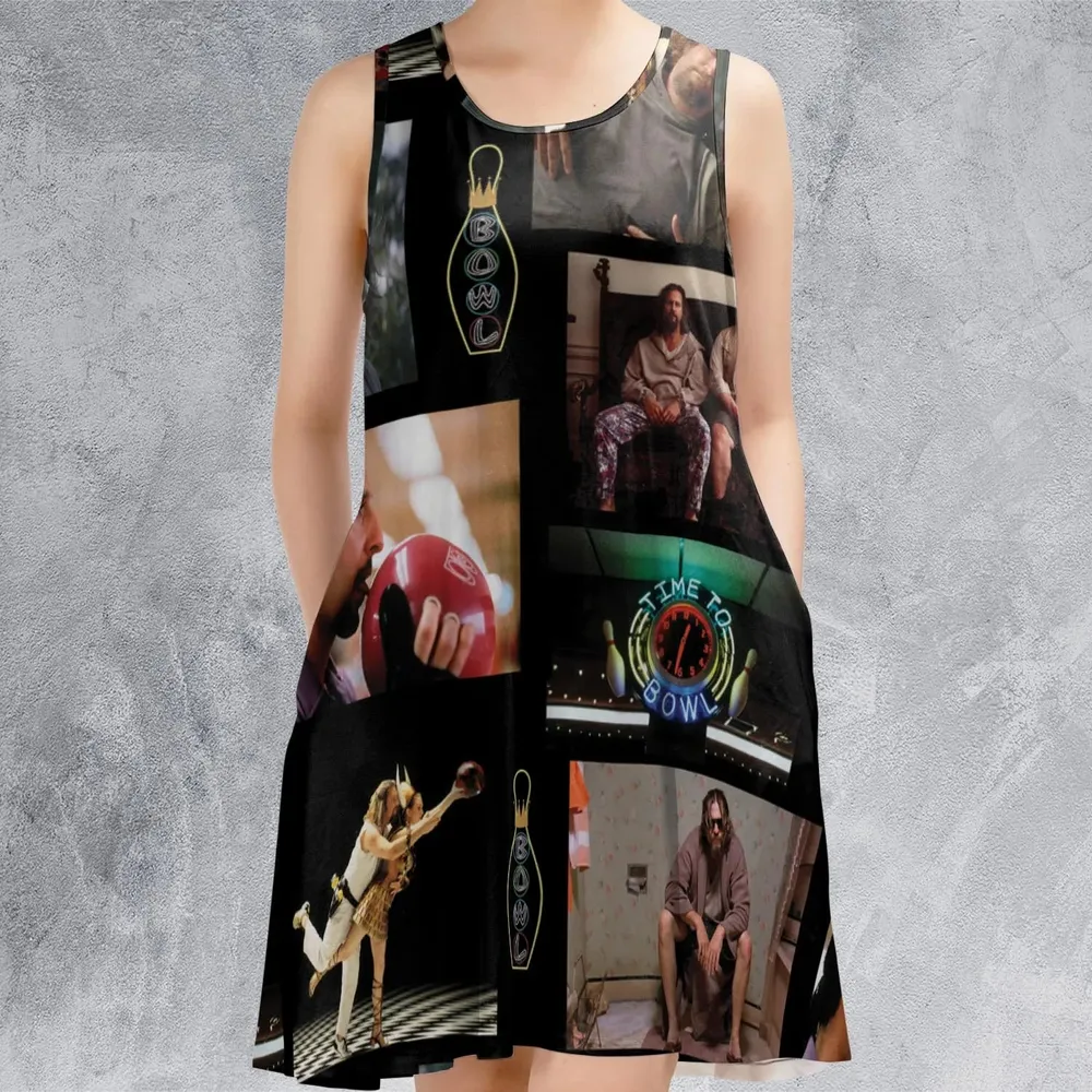 The Big Lebowski Famous Scenes Sleeveless Dress - 2