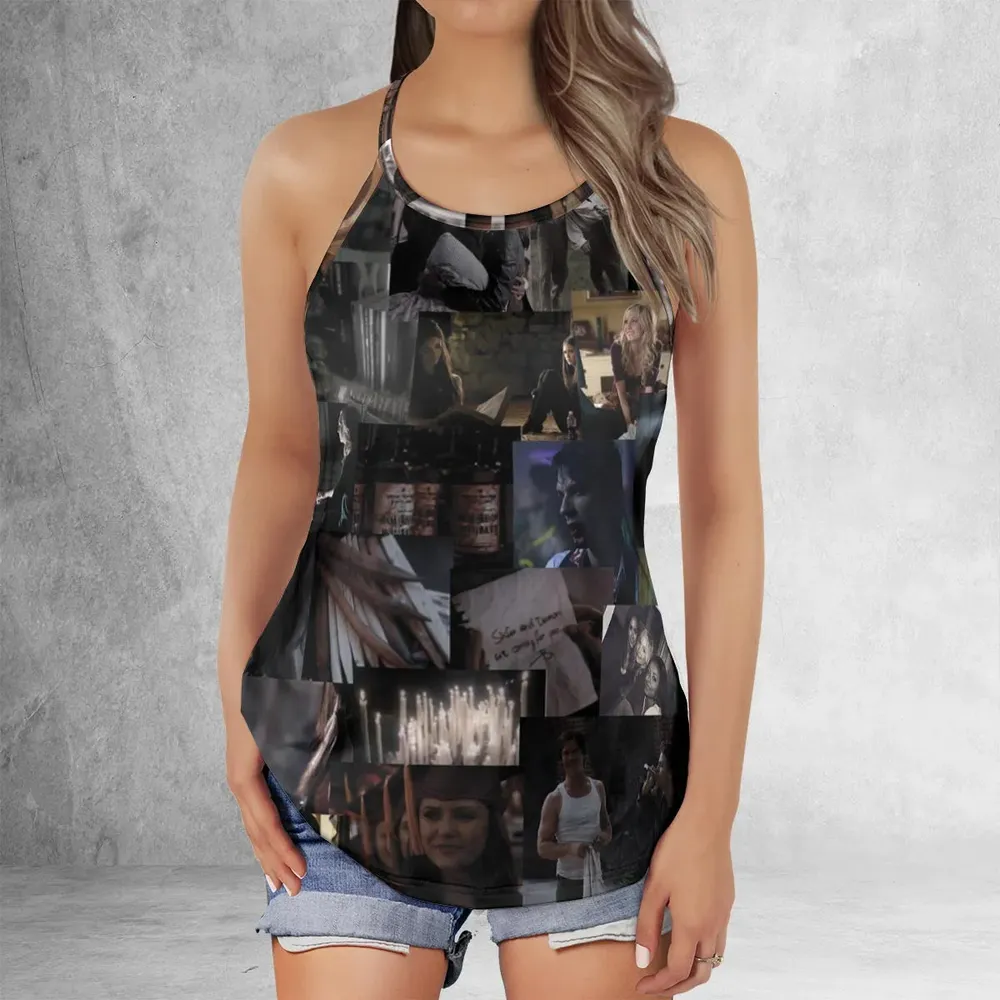 Memorable Vampire Moments The Vampire Diary Criss Cross Tank Top - 2