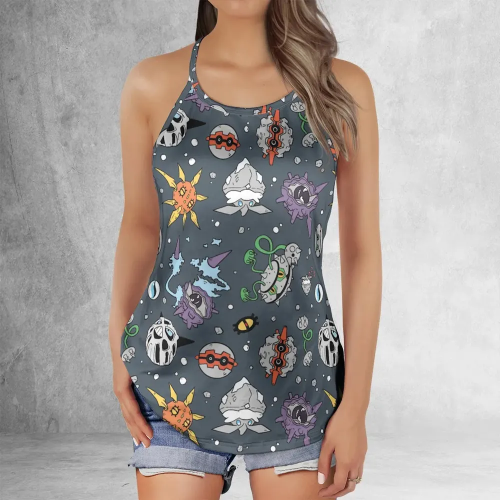 Rock Type Pokemon Criss Cross Tank Top - 2