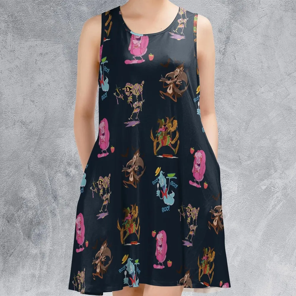 Funny Cereal Monsters Universal Monsters Sleeveless Dress - 2