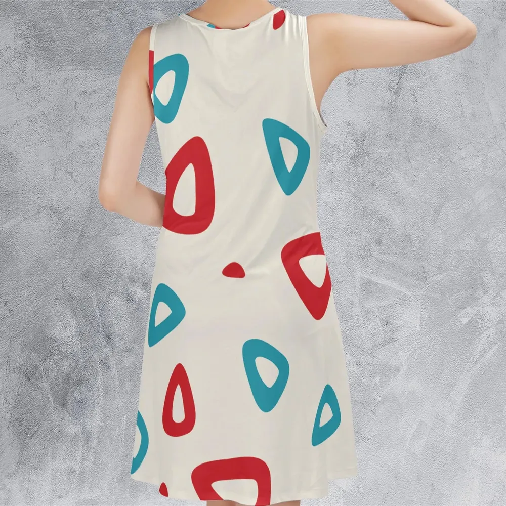 Togepi Pattern Pokemon Sleeveless Dress - 3