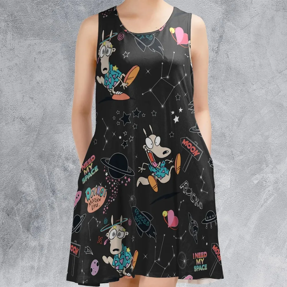 Rocko Space Out Rocko's Modern Life Sleeveless Dress - 2