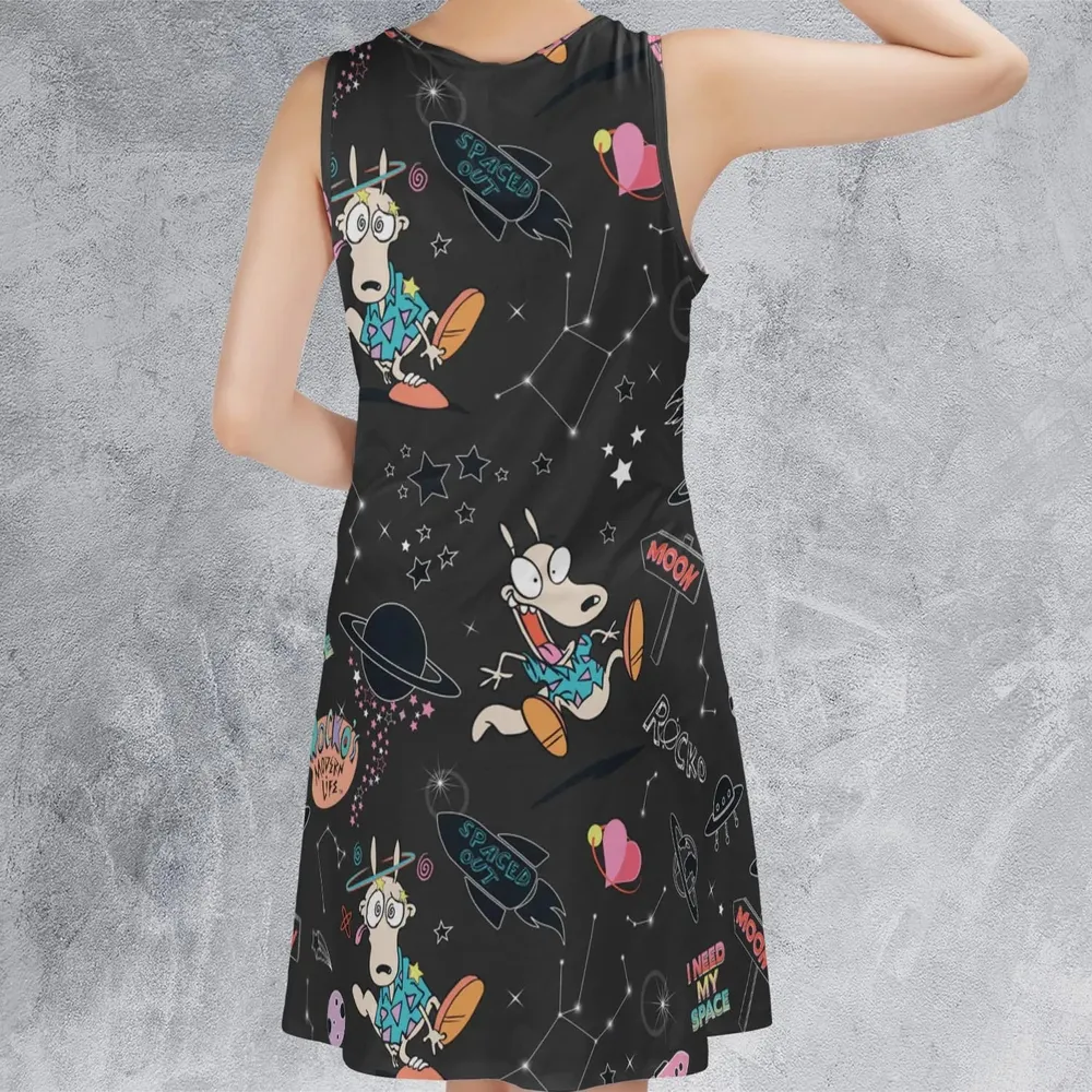 Rocko Space Out Rocko's Modern Life Sleeveless Dress - 3