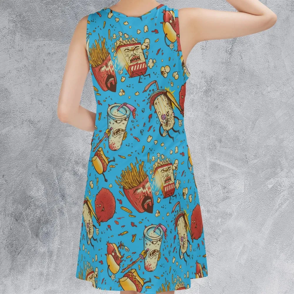 Fight! Aqua Teen Hunger Force Sleeveless Dress - 3