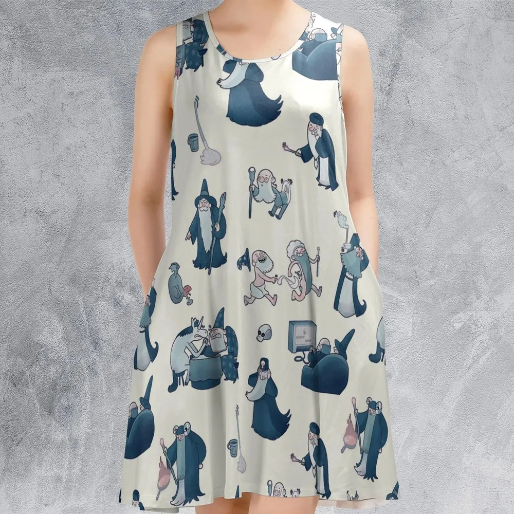 Shared Flat For Wizards Sleeveless Dress - 2