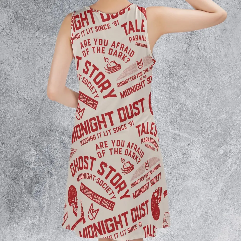 Midnight Dust Are You Afraid Of Dark Sleeveless Dress - 3