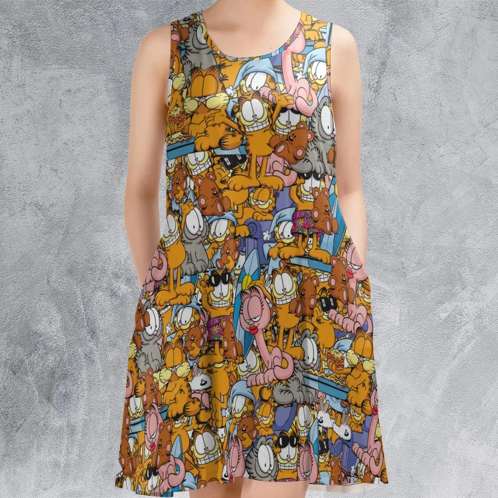 Garfield and Friends Sleeveless Dress - 2