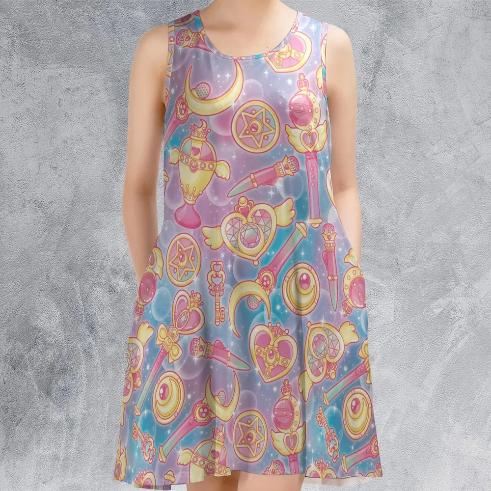 Magical Girls Sailor Moon Sleeveless Dress - 2