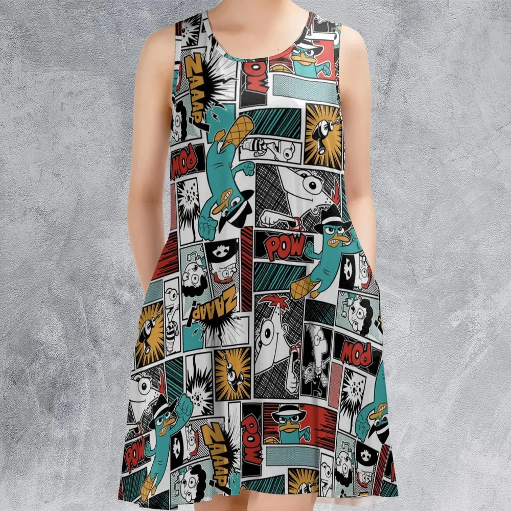 Zaaap! Phineas and Ferb Sleeveless Dress - 2