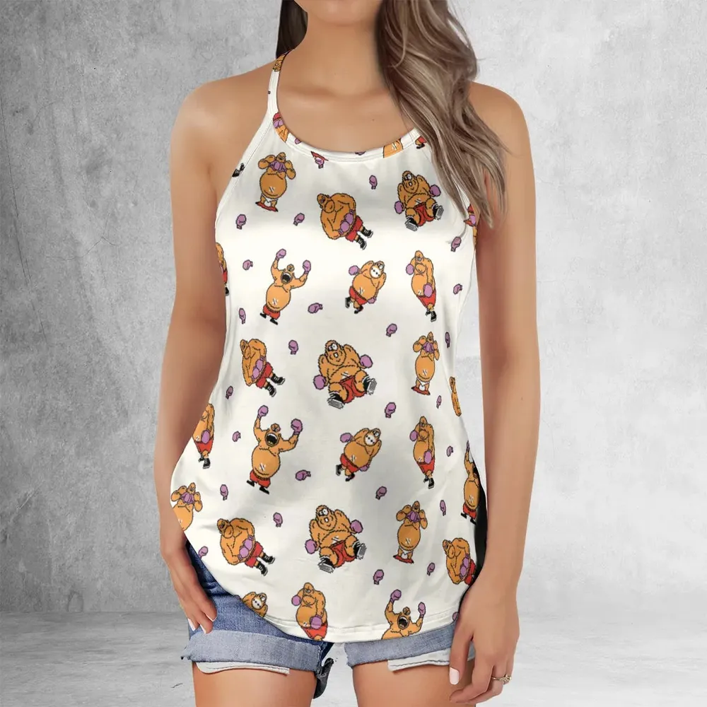 King Hippo Punch Out Criss Cross Tank Top - 2