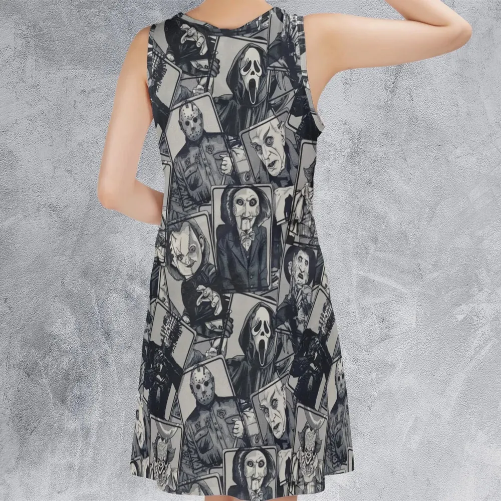 Halloween Horror Villains Sleeveless Dress - 3