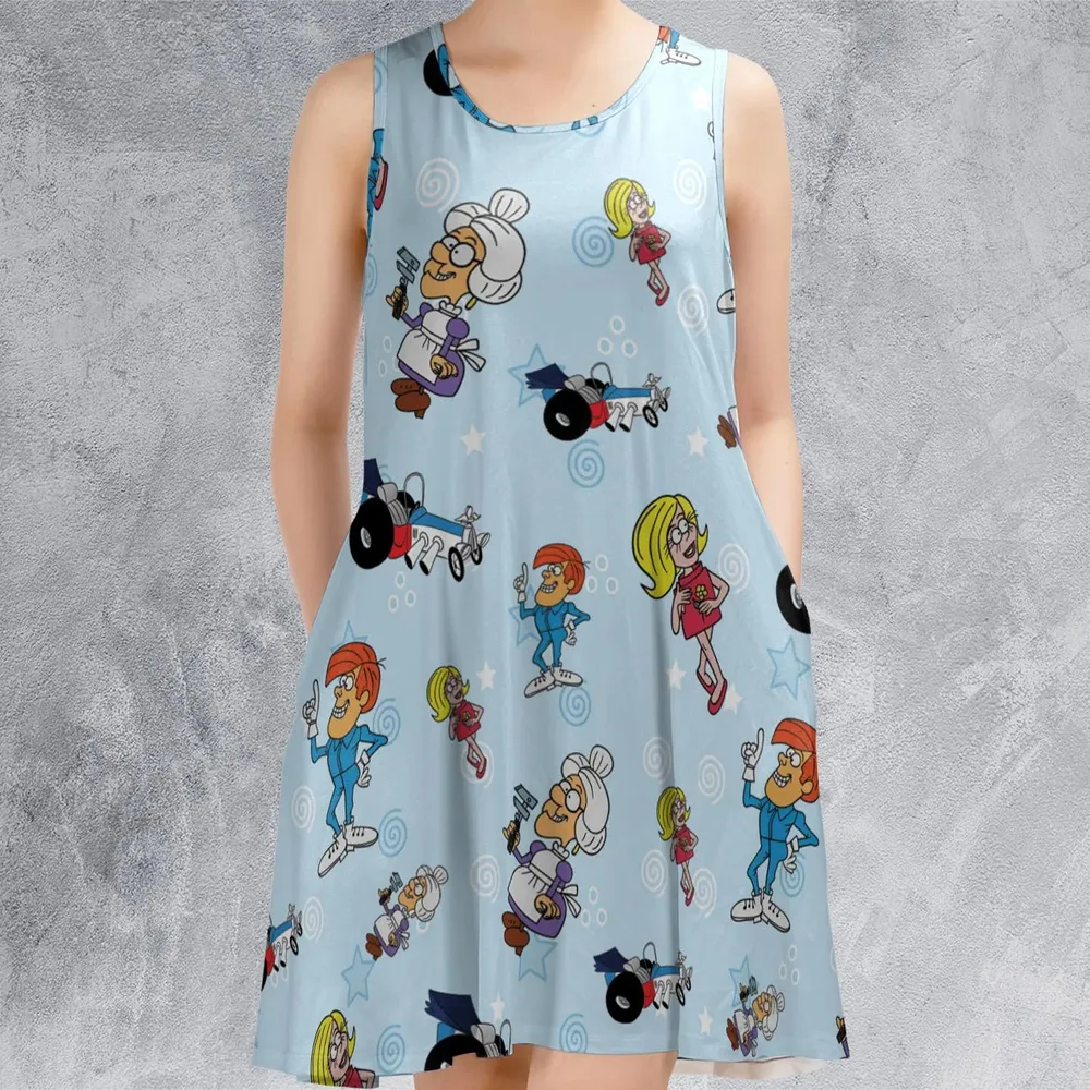 Retro Racer Tom Slick Sleeveless Dress - 2