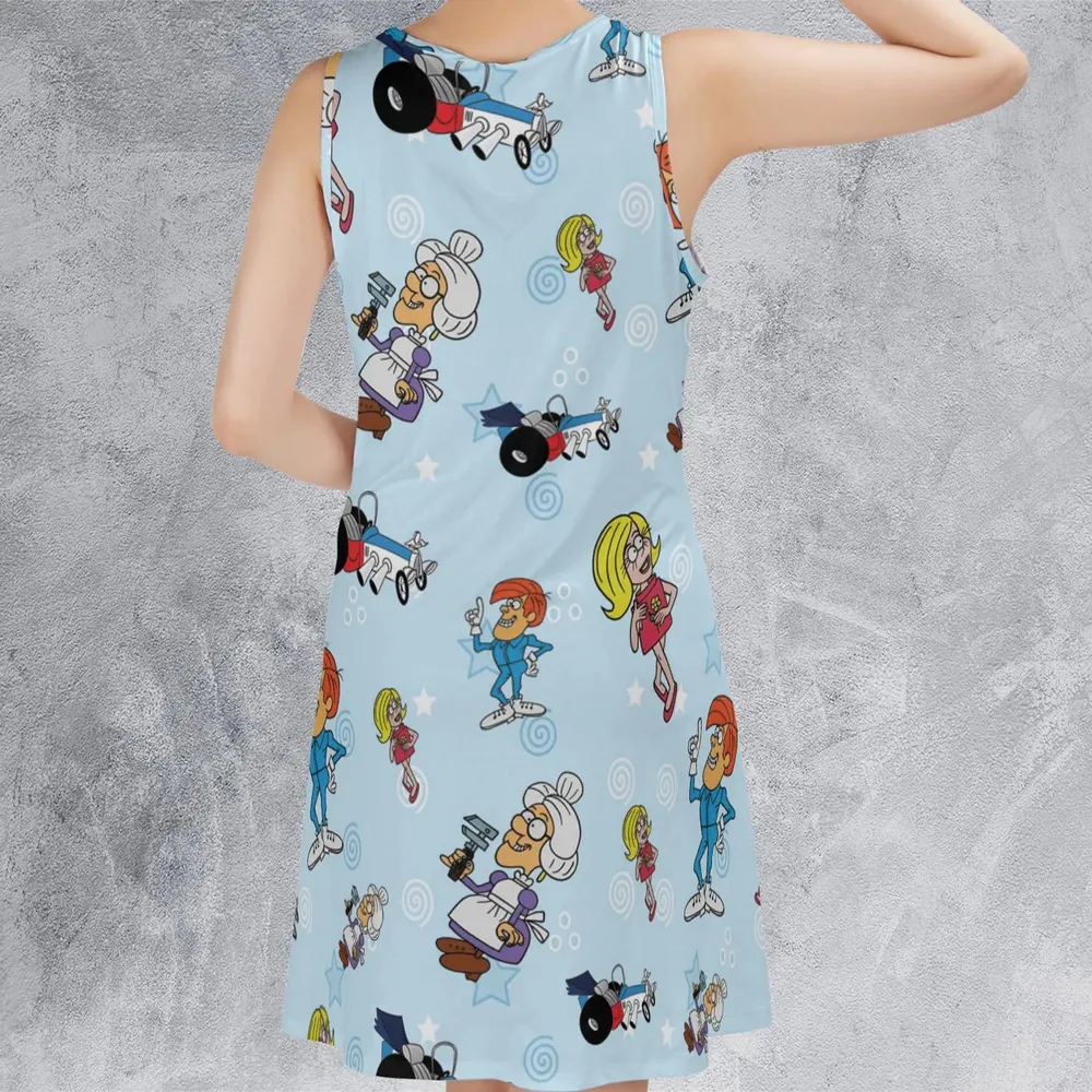 Retro Racer Tom Slick Sleeveless Dress - 3
